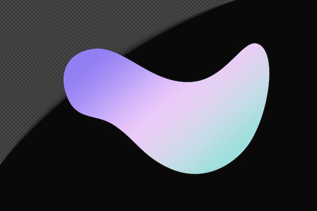 Pastel Renkli Şablonlu Soyut Şekil Renk Geçişi Öğesi Psd Png Design