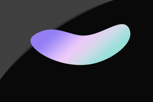 Pastel Renkli Şablonlu Soyut Şekil Renk Geçişi Öğesi Psd Png Design