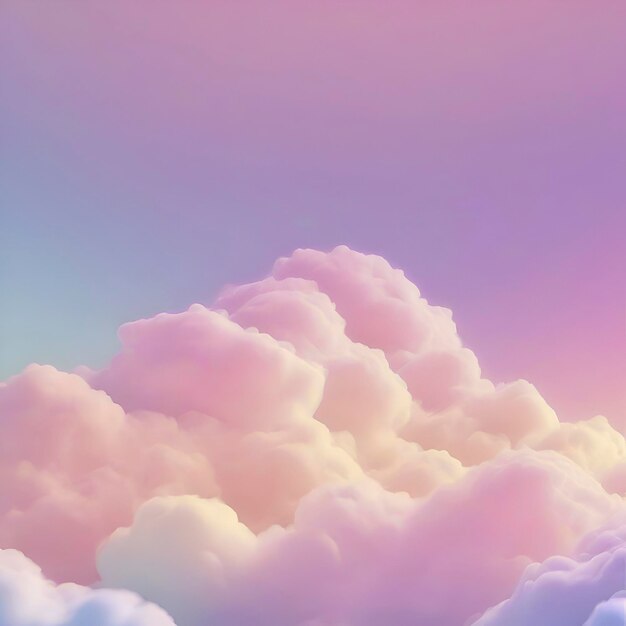 PSD pastel sky cloud and sunlight color gradient background aigenerated