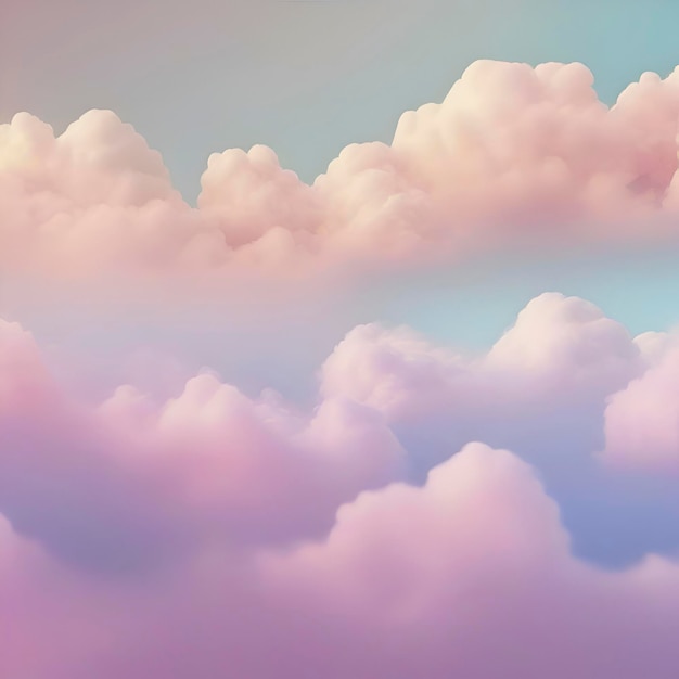 PSD pastel sky cloud and sunlight color gradient background