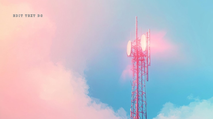 PSD 色天空與電信塔