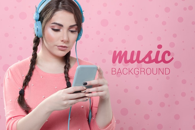 pastel spring concept mock-up