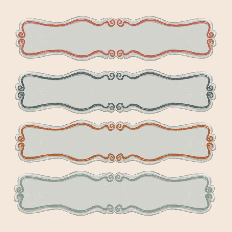PSD pastel vintage classic blank folder label for school and journal planner decorative
