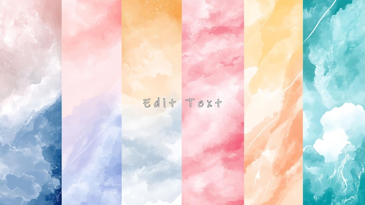 PSD pastel wolken waterverf texturen