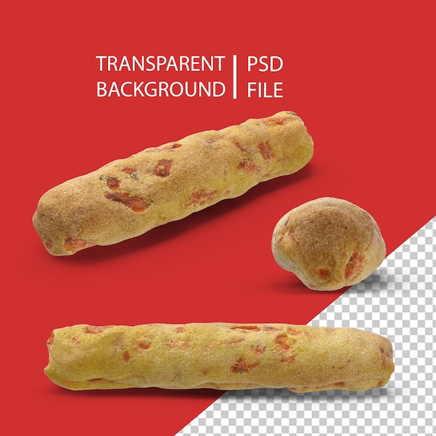 Pastry roll with carrots png