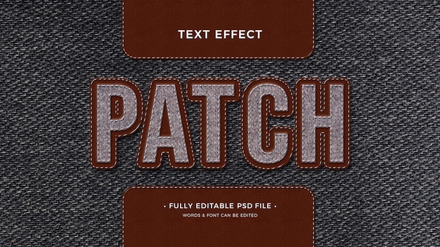 PSD patch-teksteffect