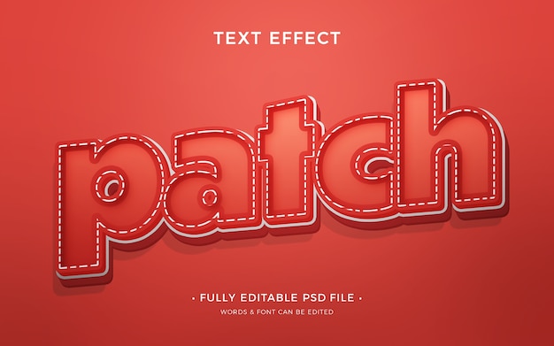 patch text effect