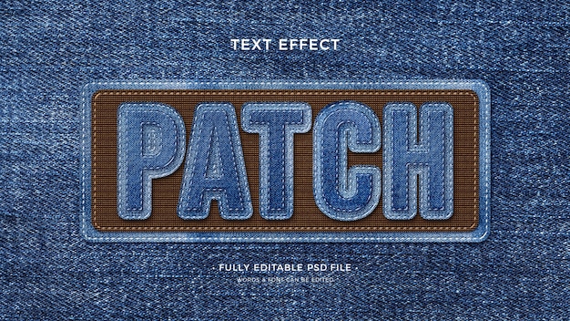 Patch text effect