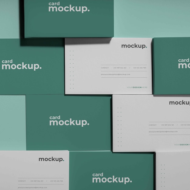 PSD patroon visitekaartjes mockup