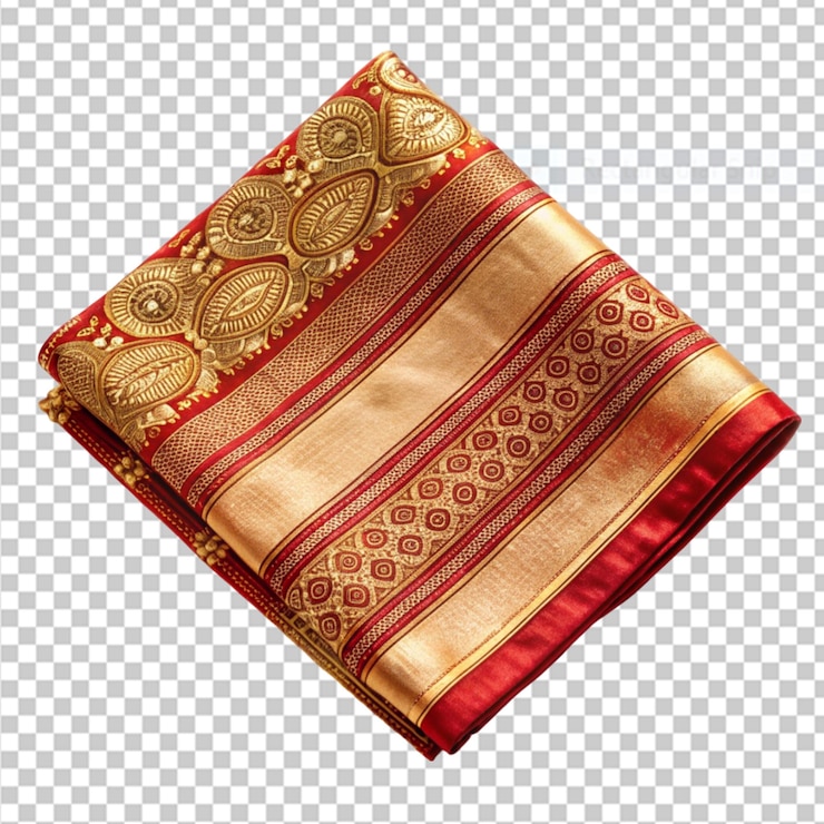 PSD patta hindi for silk cloth on transparent background