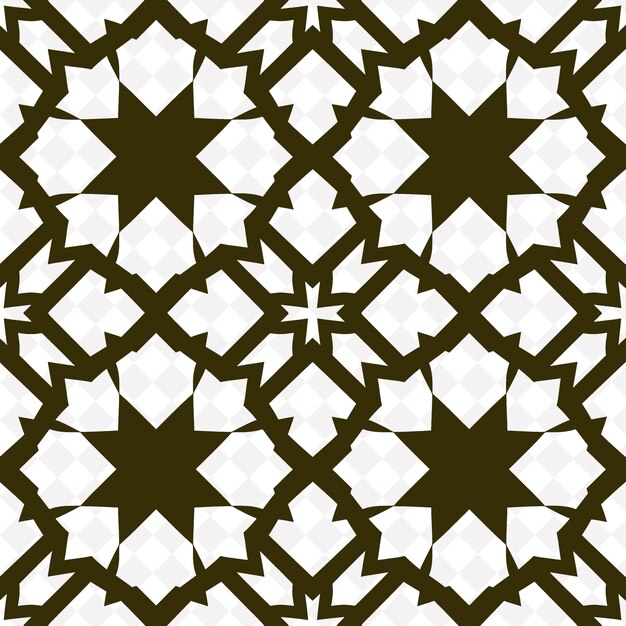 A pattern of black and white geometric shapes