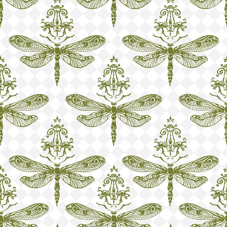 PSD a pattern of butterflies on a white background