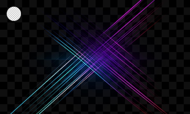 PSD pattern of lines of light a transparent background