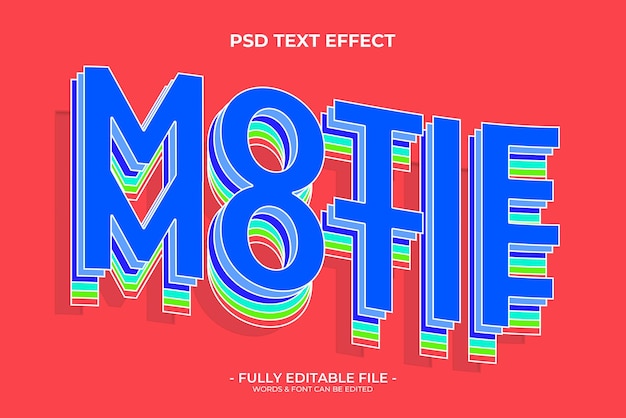 PSD pattern motif text effect