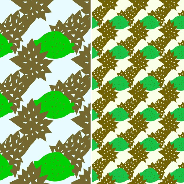 PSD a pattern of pineapples and pineapples by kiwi