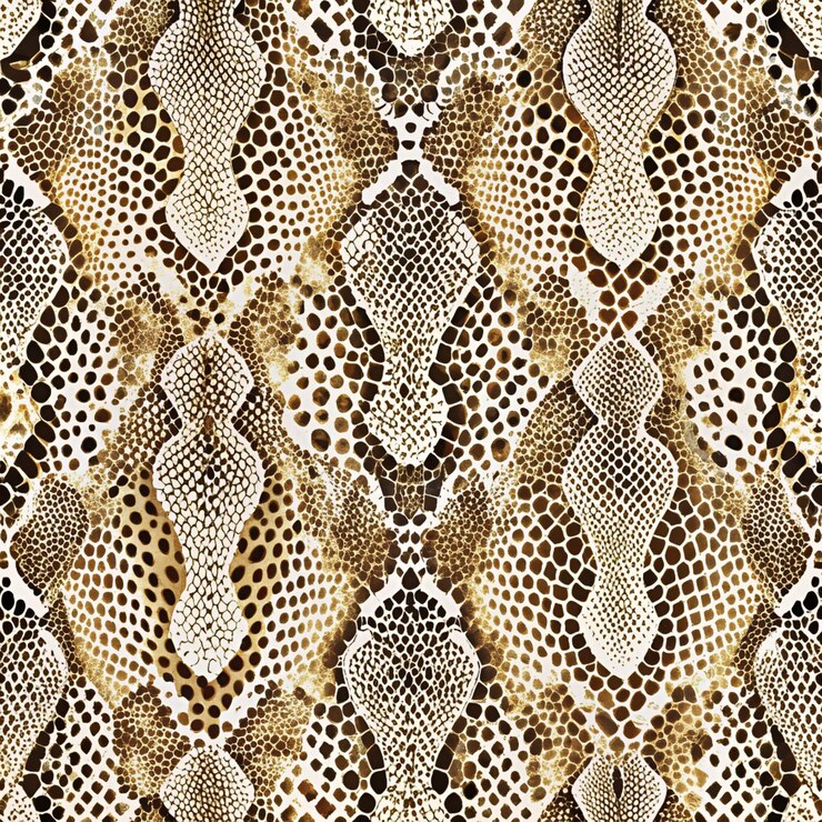 PSD a pattern of snake with a pattern of bees on it