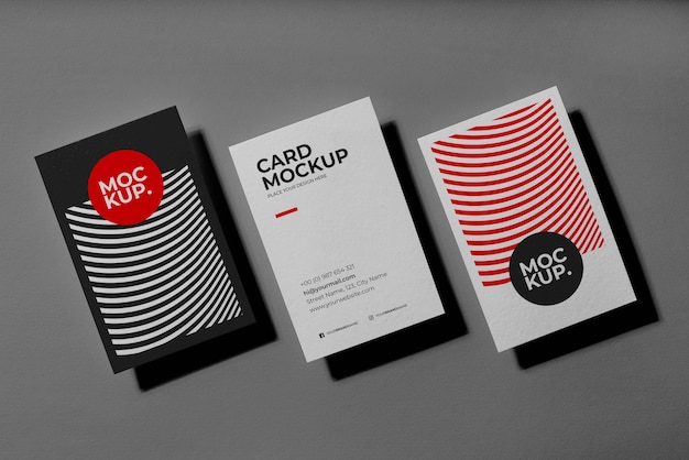 PSD pattern visit cards mockup