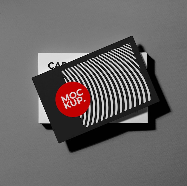 Pattern visit cards mockup