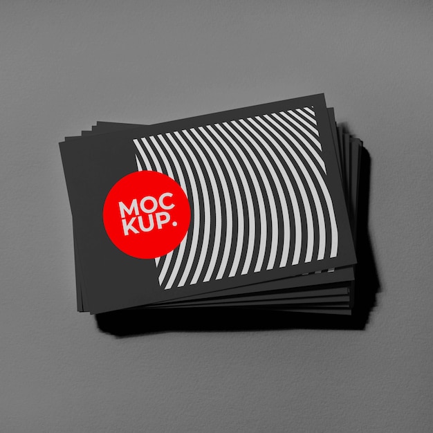 PSD pattern visit cards mockup