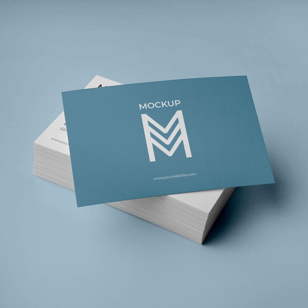 PSD pattern visit cards mockup