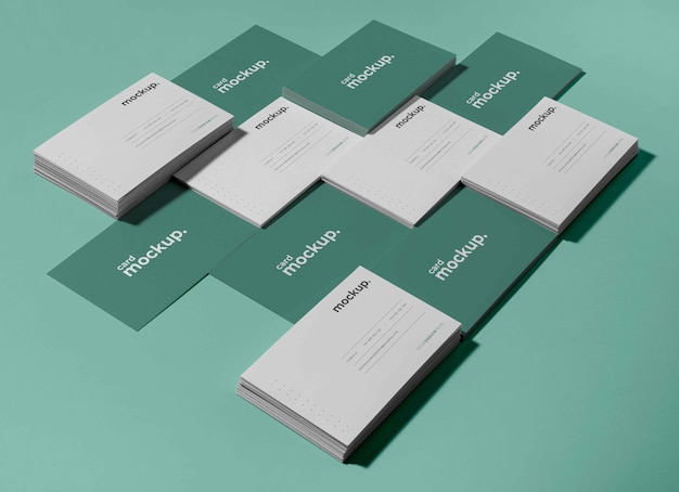 PSD pattern visit cards mockup