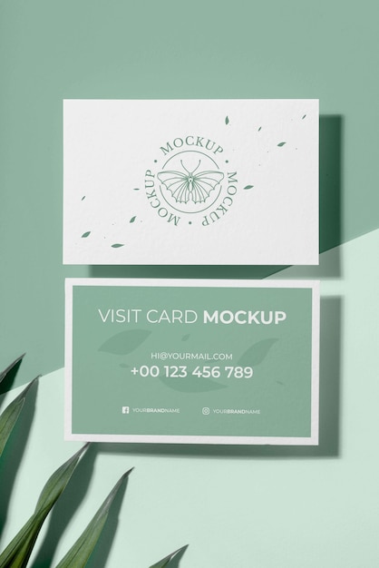 Pattern visit cards mockup