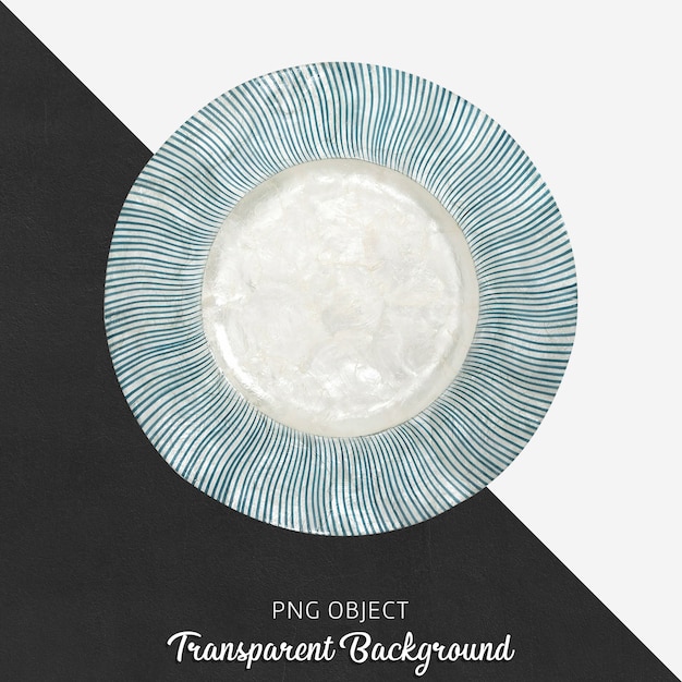 PSD patterned decorative serving plate on transparent