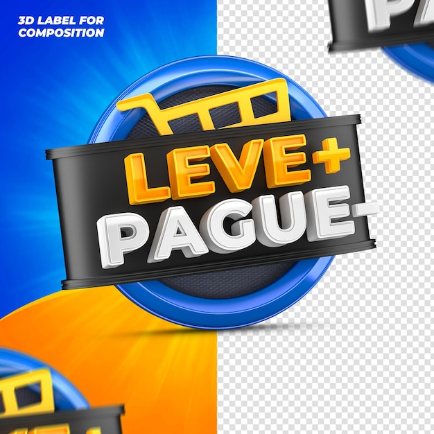 Pay less take more for brazilian campaign 3d render