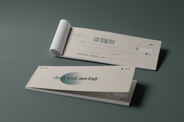 PSD payment check mockup design