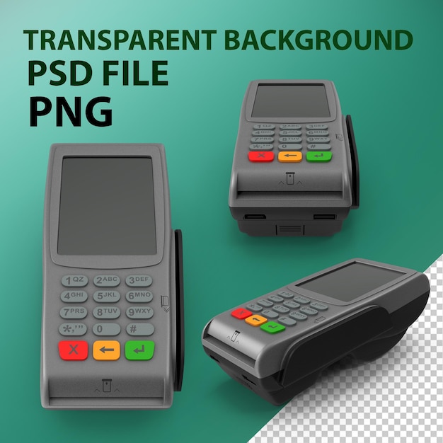 PSD payment terminal png