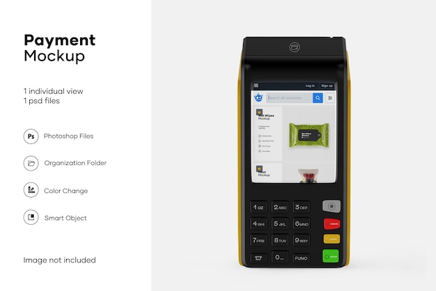 payments terminal mockup