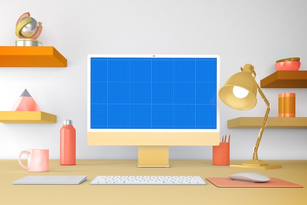 PSD pc desktop mockup