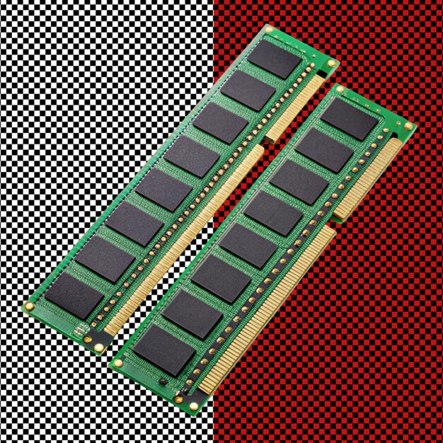 PSD pc ram on transparent background