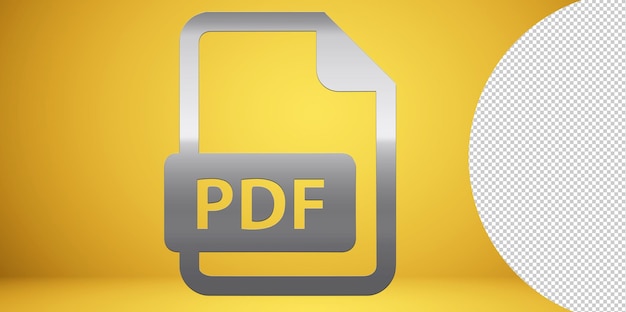 PSD pdf-pictogram op transparante achtergrond. bestand pdf pictogram teken. pdf formaat symbool moderne stijl