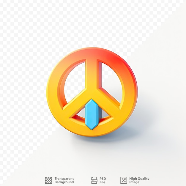 PSD a peace symbol with a peace symbol on it