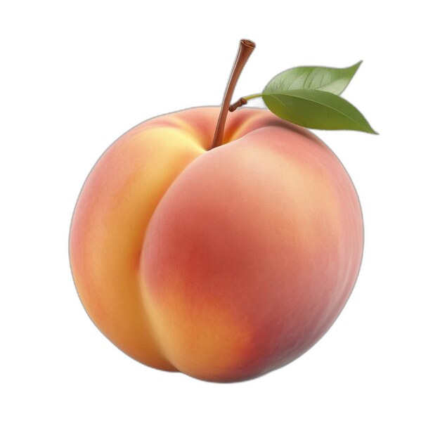 Peach Psd Na Białym Tle