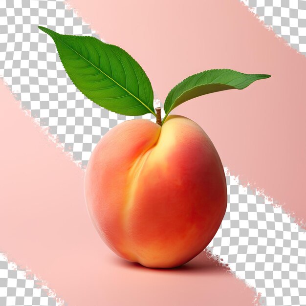 PSD peach on transparent background