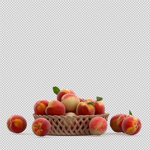 桃子 3D 渲染功能