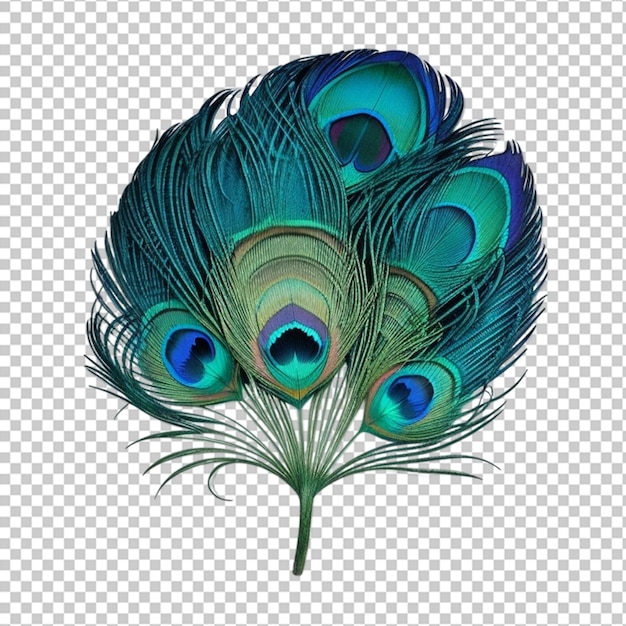 PSD peacock feather