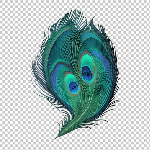 PSD peacock feather