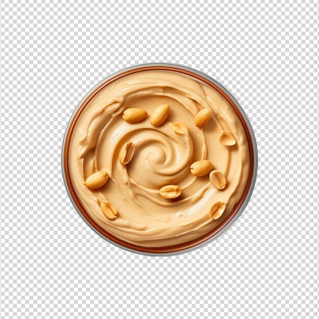 PSD peanut butter on transparent white background