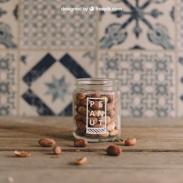 PSD peanut mockup