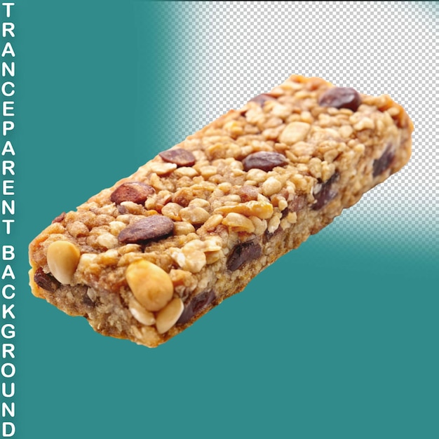 PSD peanuts butter chocolate bars on transparent background