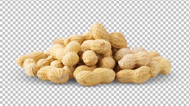 Peanuts isolated on alpha layer