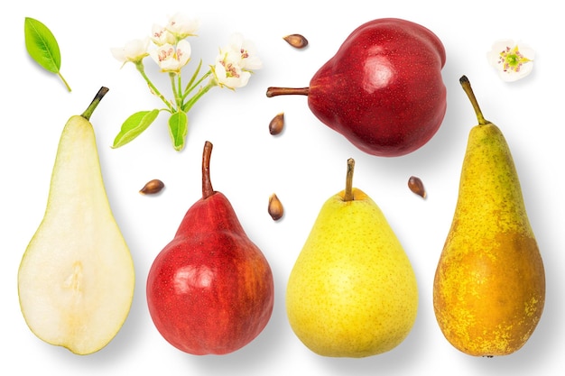 Pear food elements png file cutout picture