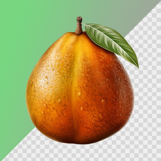 PSD pear isolated on transparent background