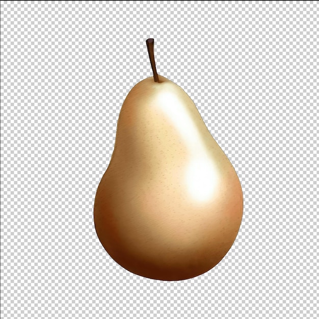 PSD pear on a white background