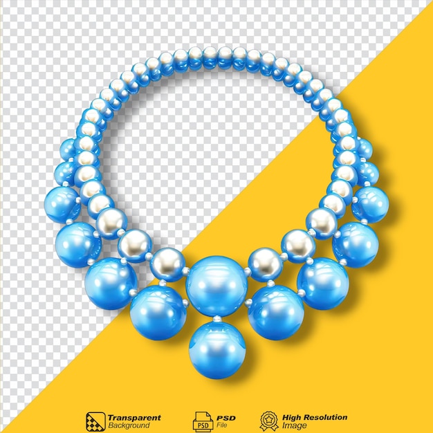 PSD pearl neckle isolated on transparent background