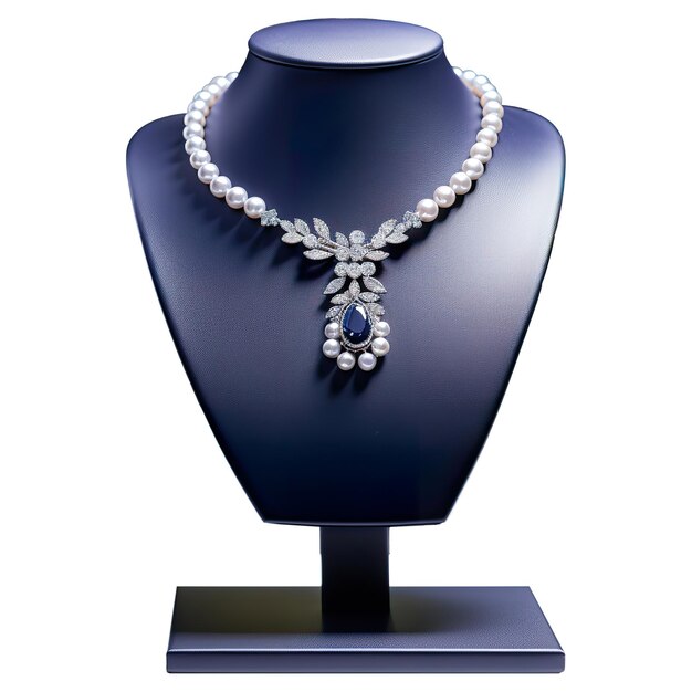 PSD pearl perfection white pearl necklace showcased in elegance