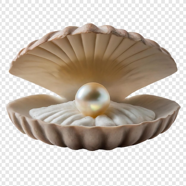 PSD pearl e shell png isolati su sfondo trasparente premium psd